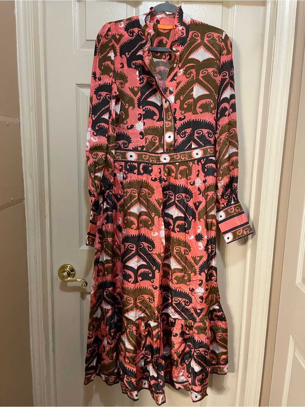 Oliphant  maxi dress batik.  Size -S.  Bohemian, Colorful.